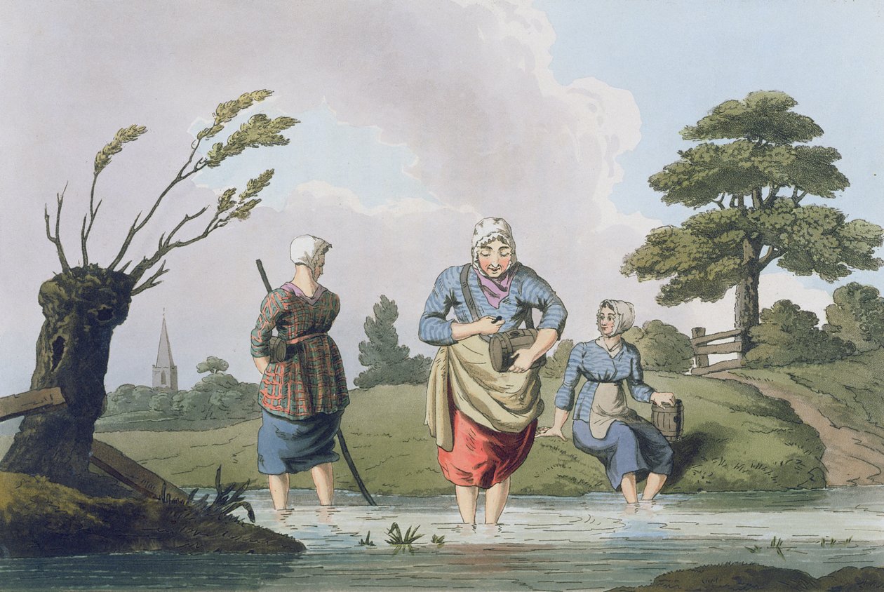 Leech Finders, från `Costume of Yorkshire