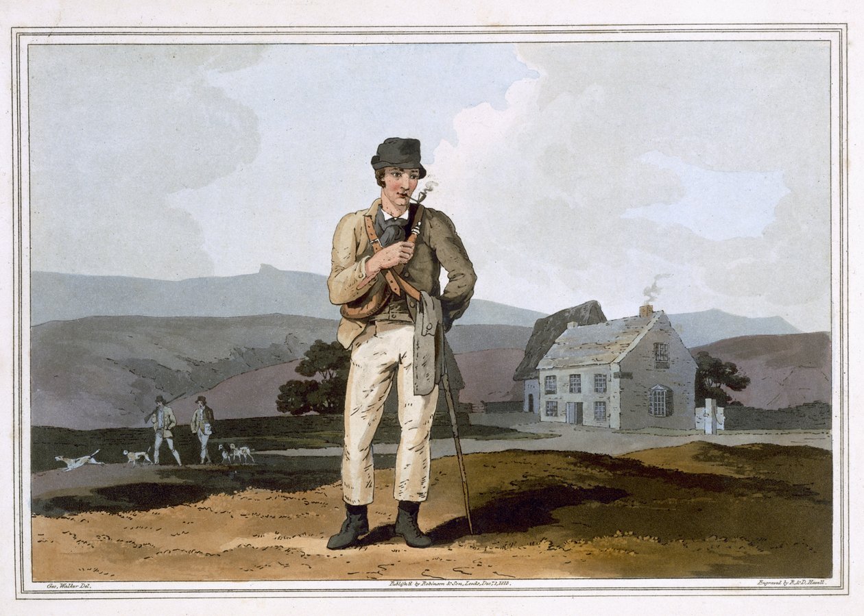 The Moor Guide, graverad av Robert Havell den äldre, publicerad 1814 av Robinson and Son, Leeds av George Walker