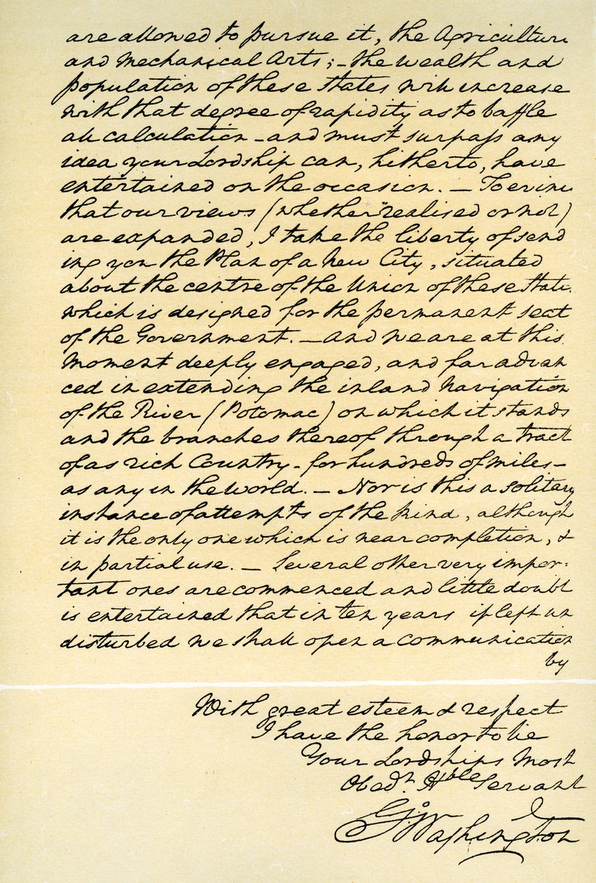 Brev från George Washington till earlen av Buchan, Philadelphia, 22 april 1793 av George Washington