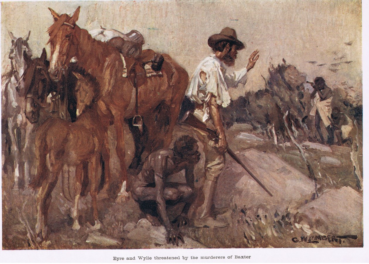 Eyre och Wylie hotade av George Washington Lambert