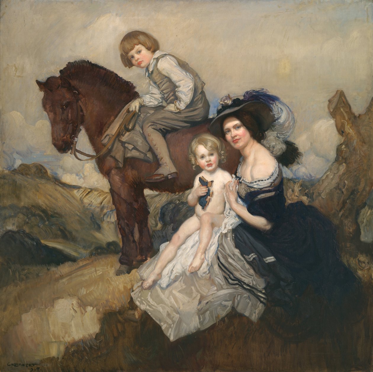 Porträttgrupp av George Washington Lambert