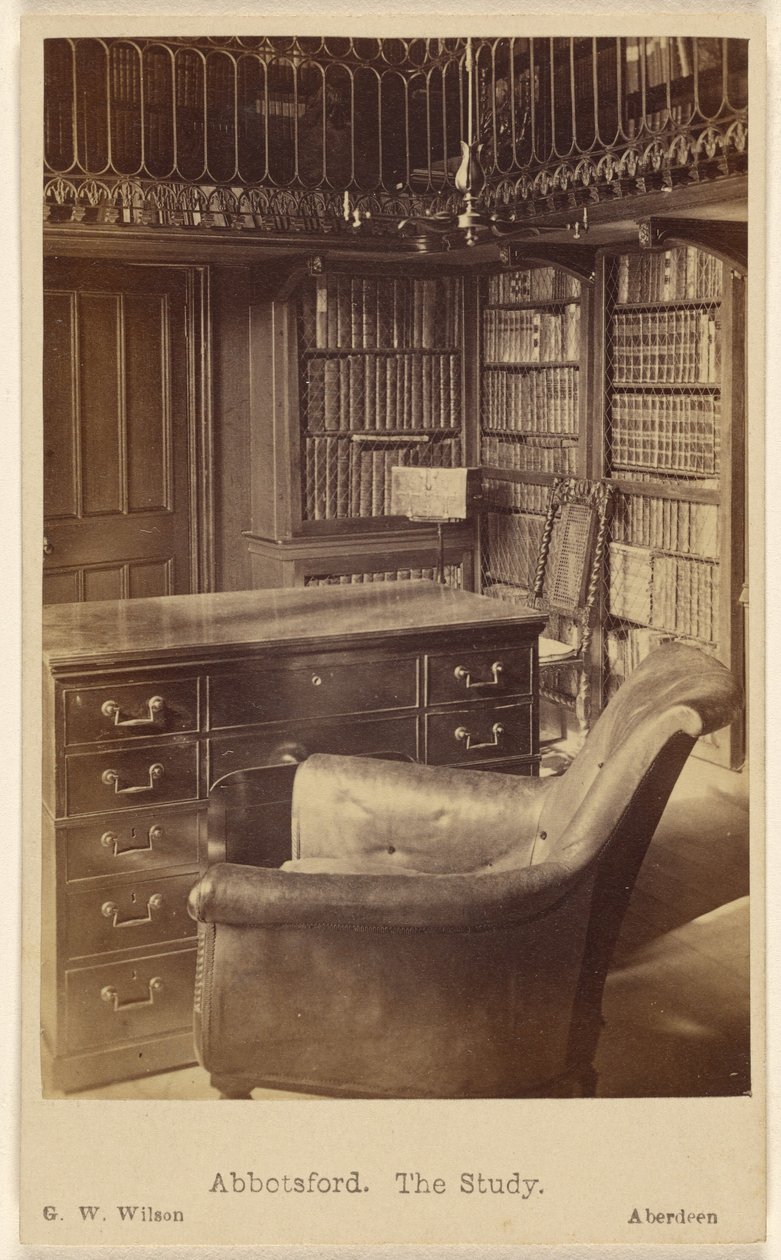 Abbotsford. Arbetsrummet. av George Washington Wilson