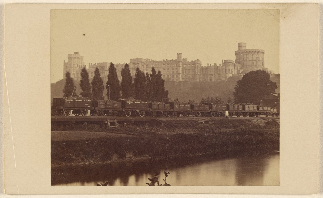 Windsor Castle, sett från Themsen av George Washington Wilson