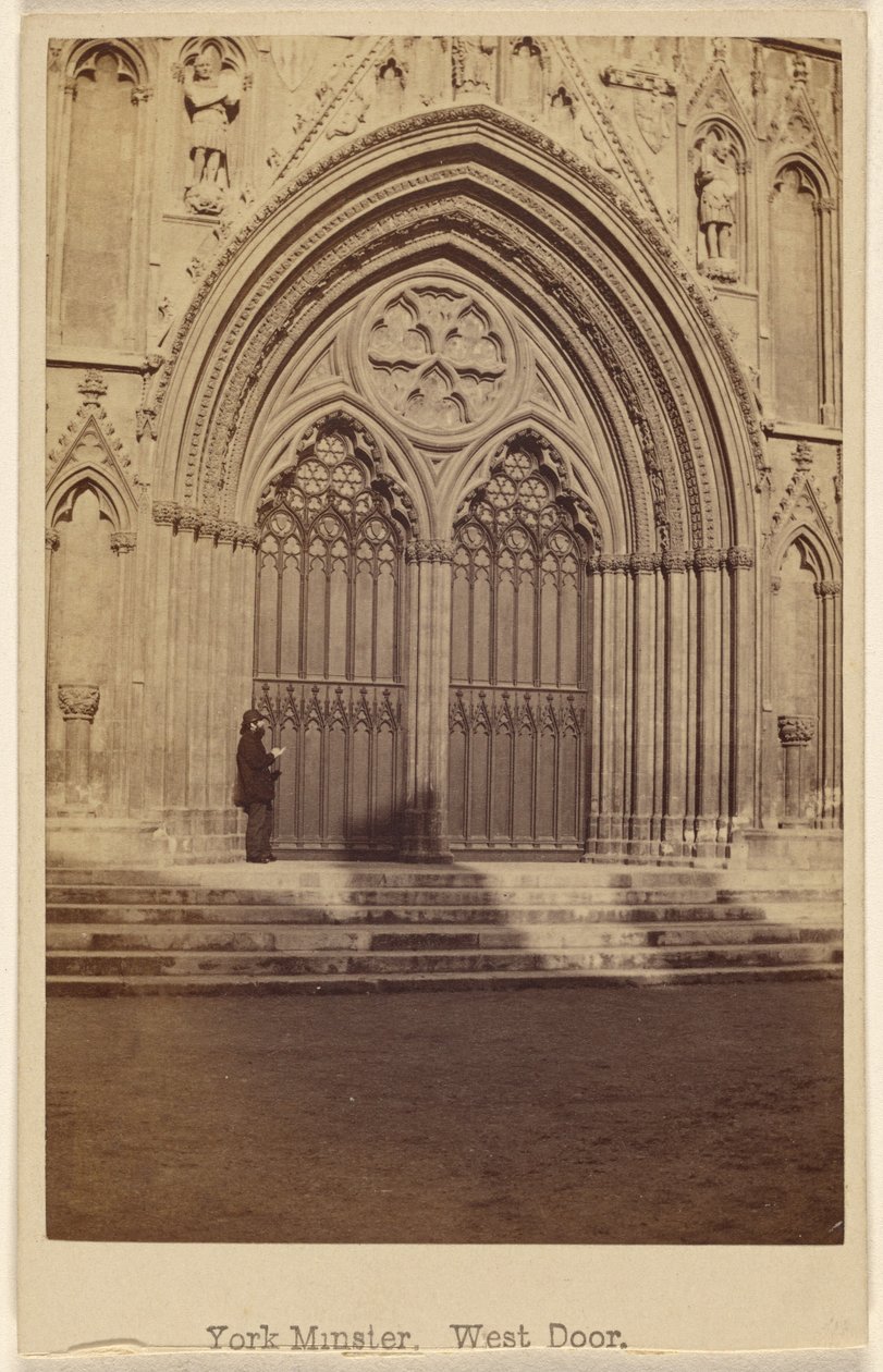 York Minster, västportalen av George Washington Wilson
