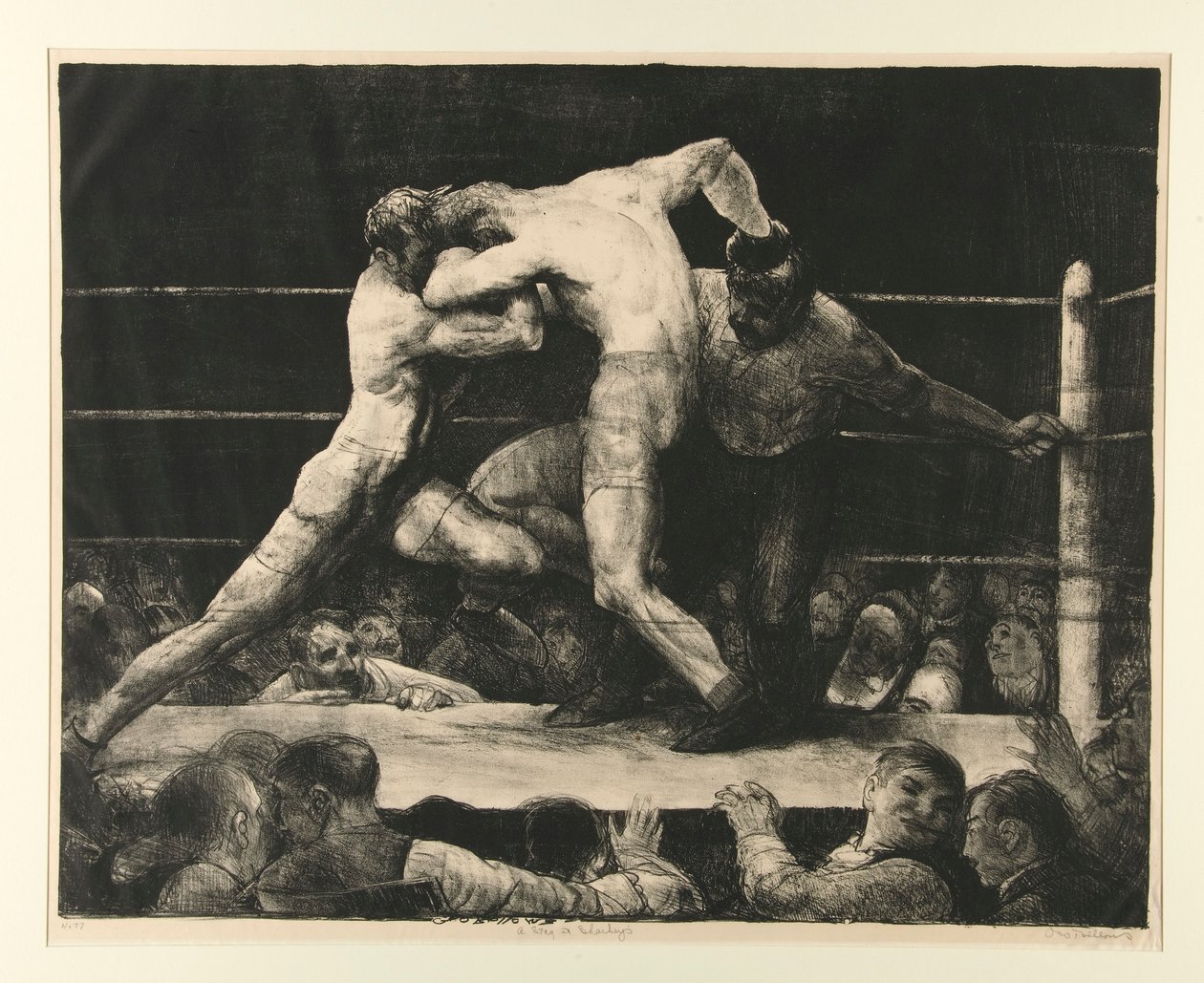 En svensexa på Sharkey av George Wesley Bellows
