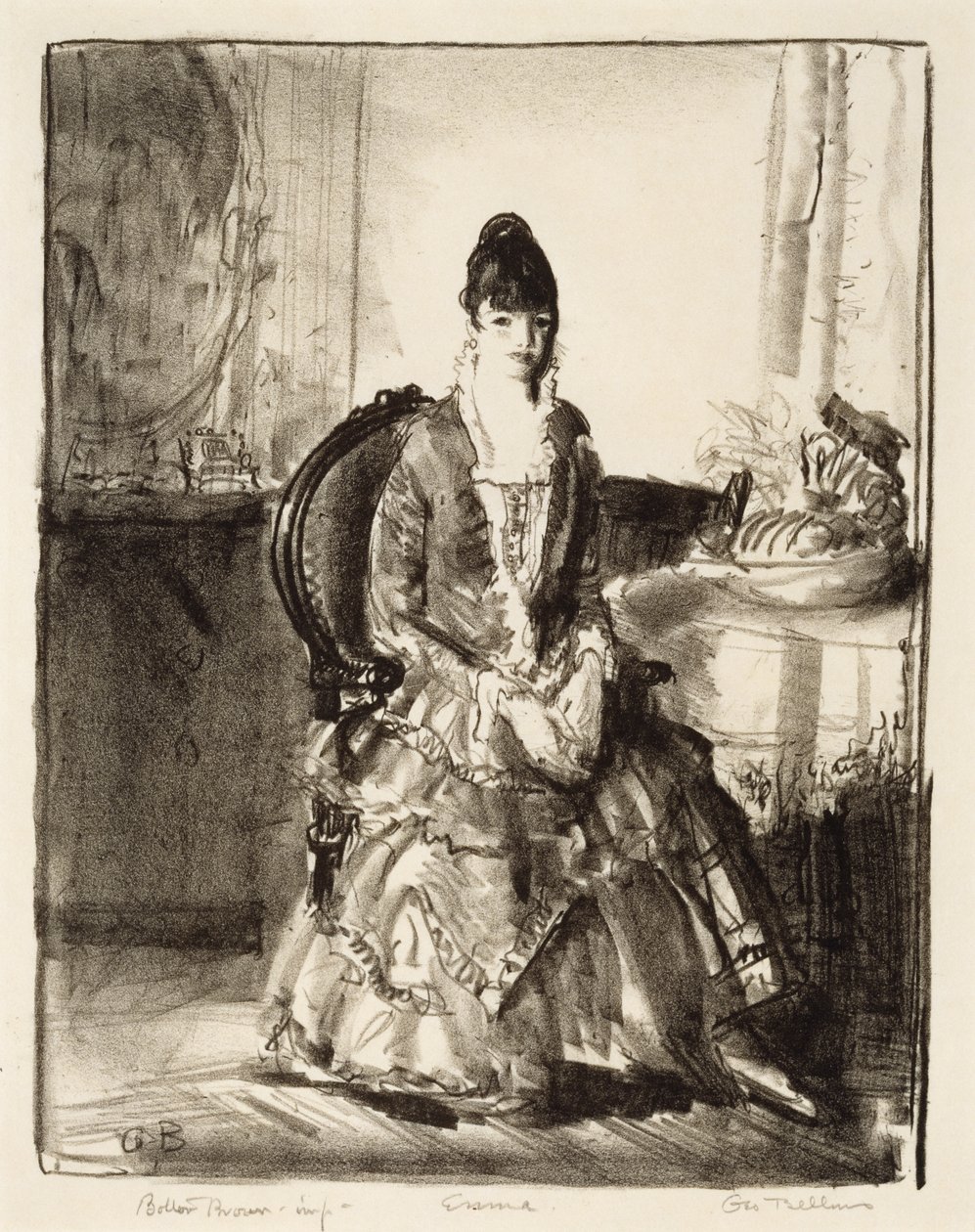 Arrangemang, Emma i ett rum av George Wesley Bellows