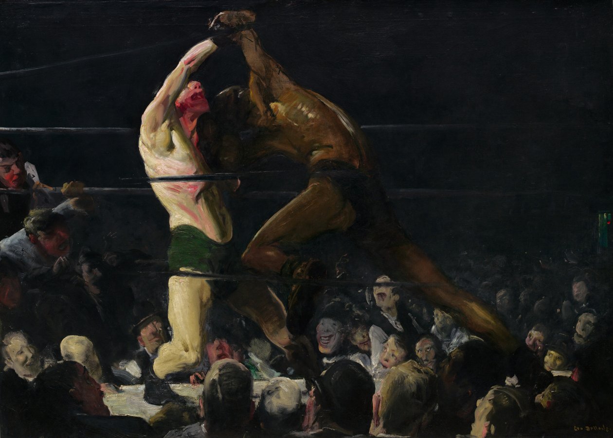 Båda medlemmarna i denna klubb, 1909. av George Wesley Bellows