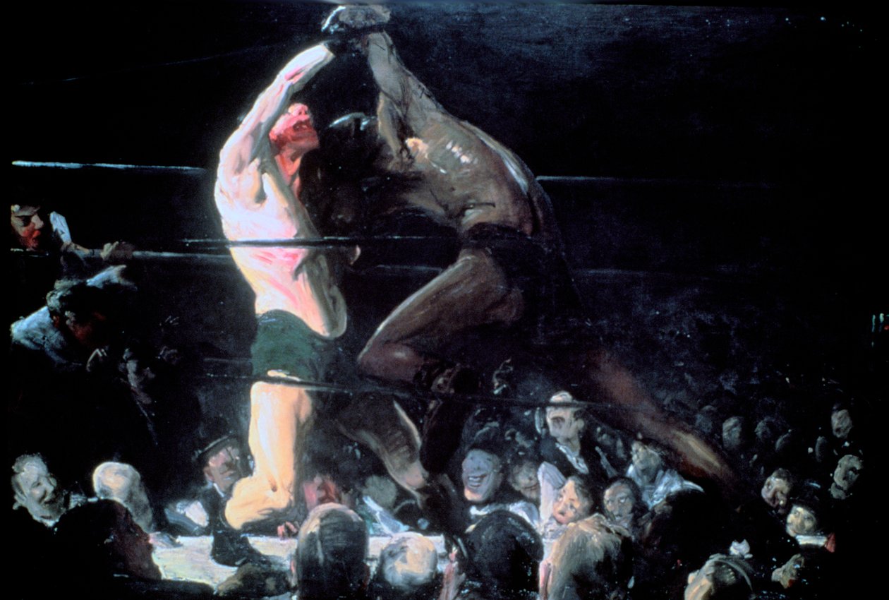 Båda medlemmarna i denna klubb, 1909 av George Wesley Bellows