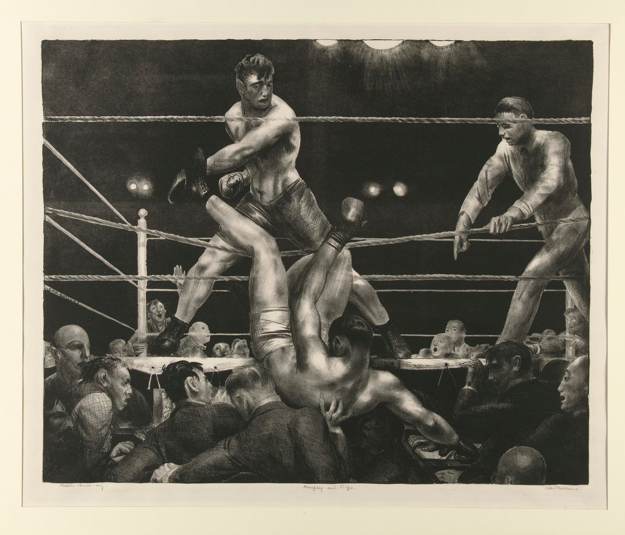 Dempsey och Firpo av George Wesley Bellows