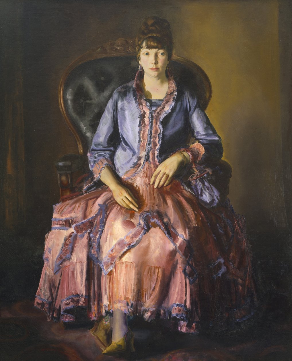 Emma i lila klänning av George Wesley Bellows