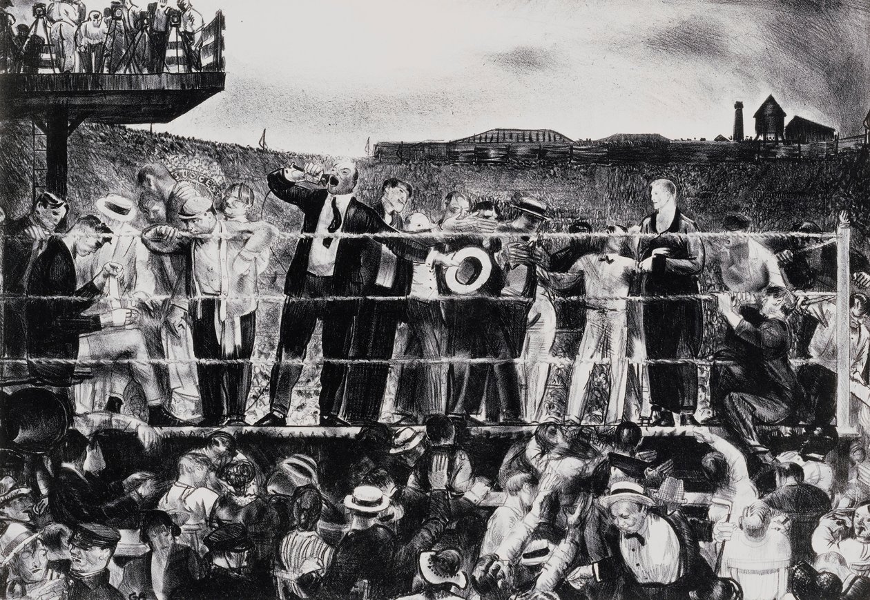 Presentation av Georges Carpentier, 1921 av George Wesley Bellows