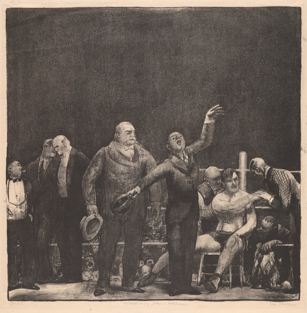 Presentation av John L. Sullivan av George Wesley Bellows