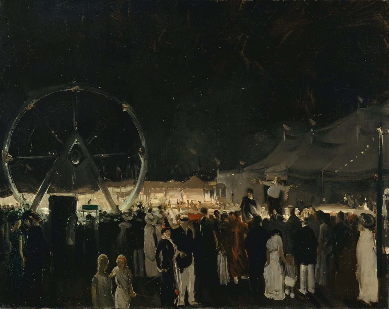 Utanför det stora tältet, 1912 av George Wesley Bellows