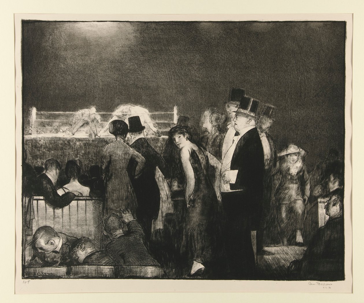 Förberedelser till Big Bout, nr 8 av George Wesley Bellows