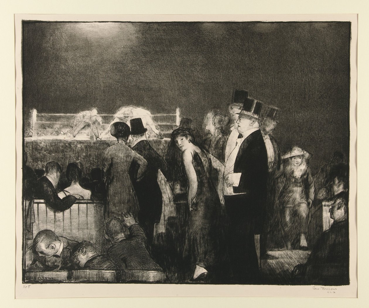 Förberedelser till den stora matchen, nr 8 av George Wesley Bellows