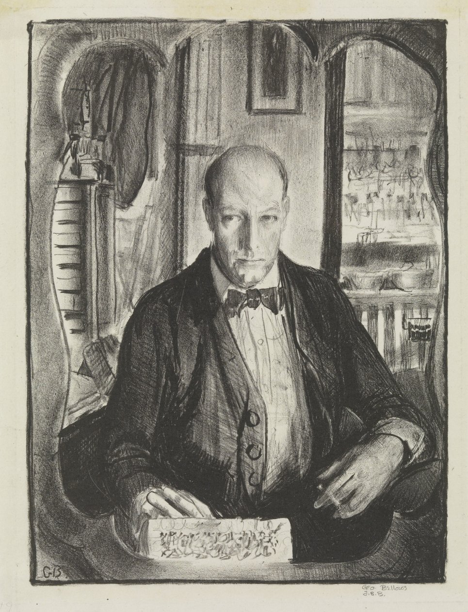 Självporträtt, 1921 av George Wesley Bellows