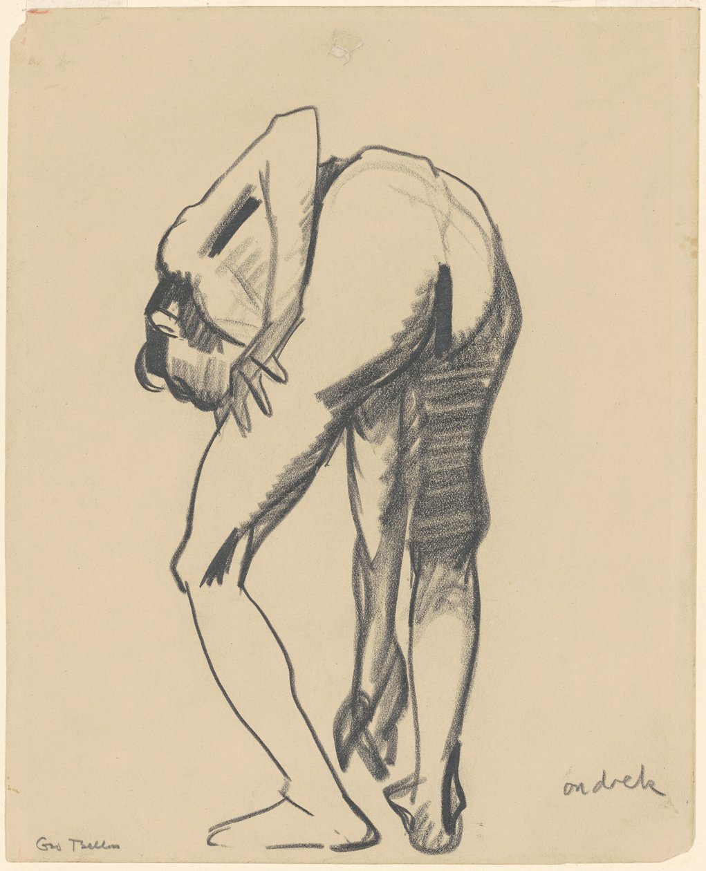 Studie för Riverfront No. 1, c. 1915. av George Wesley Bellows