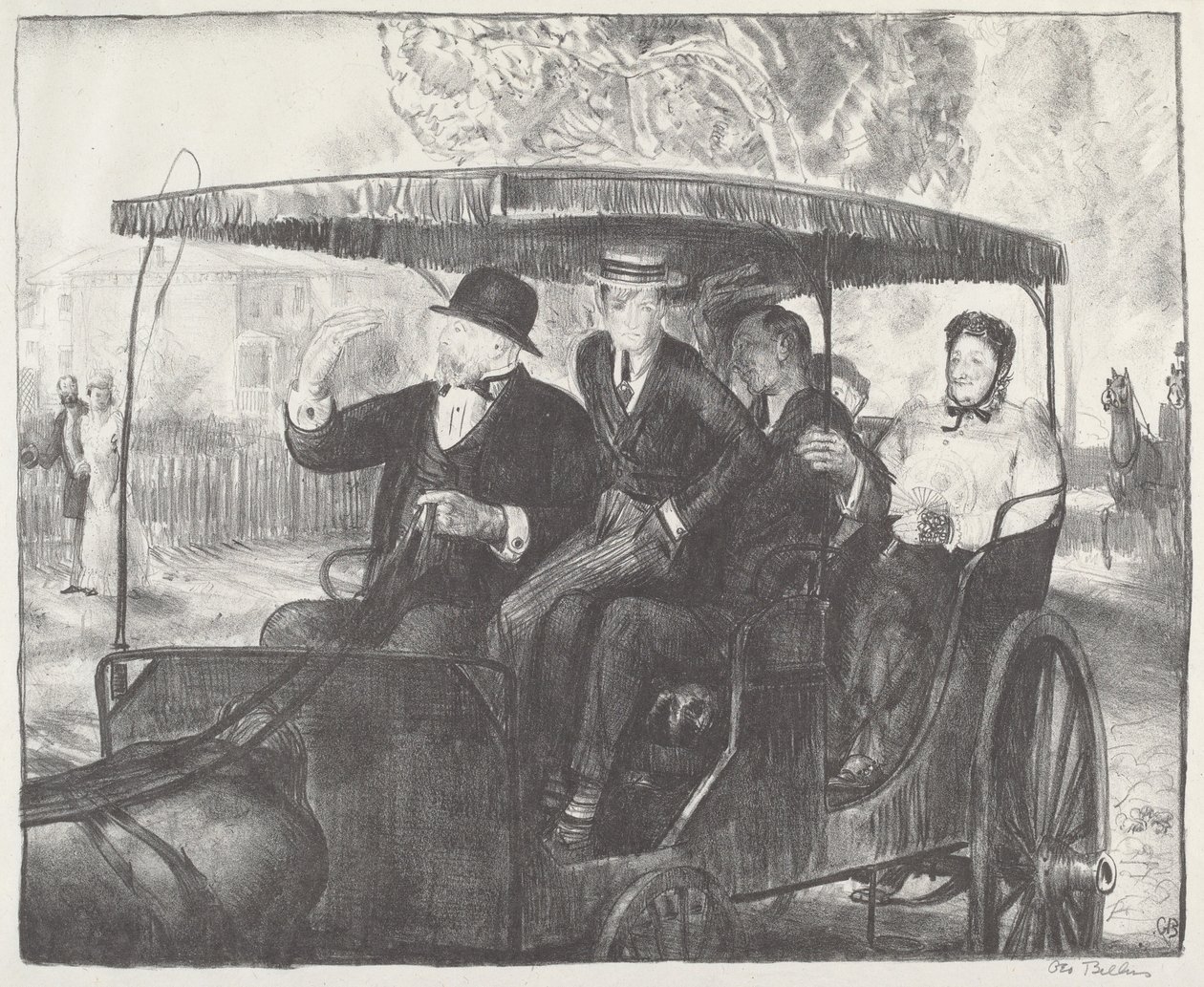 Söndagen 1897, 1921. av George Wesley Bellows