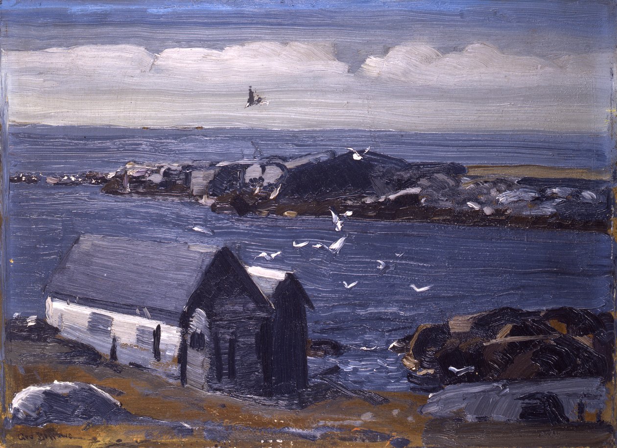 The Gulls, Monhegan, c.1913 av George Wesley Bellows