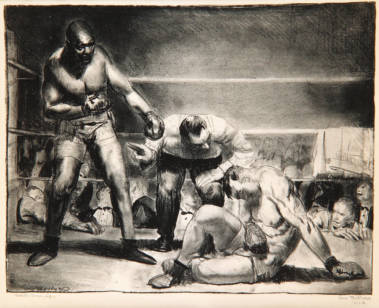 Det vita hoppet, 1921 av George Wesley Bellows