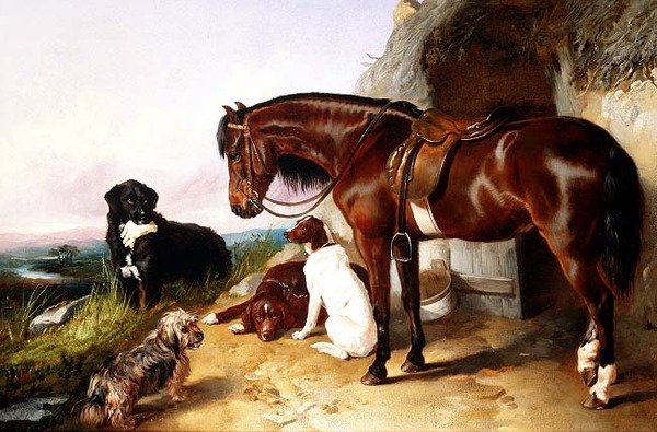 Porträtt av favoriter av George Wiliam Horlor