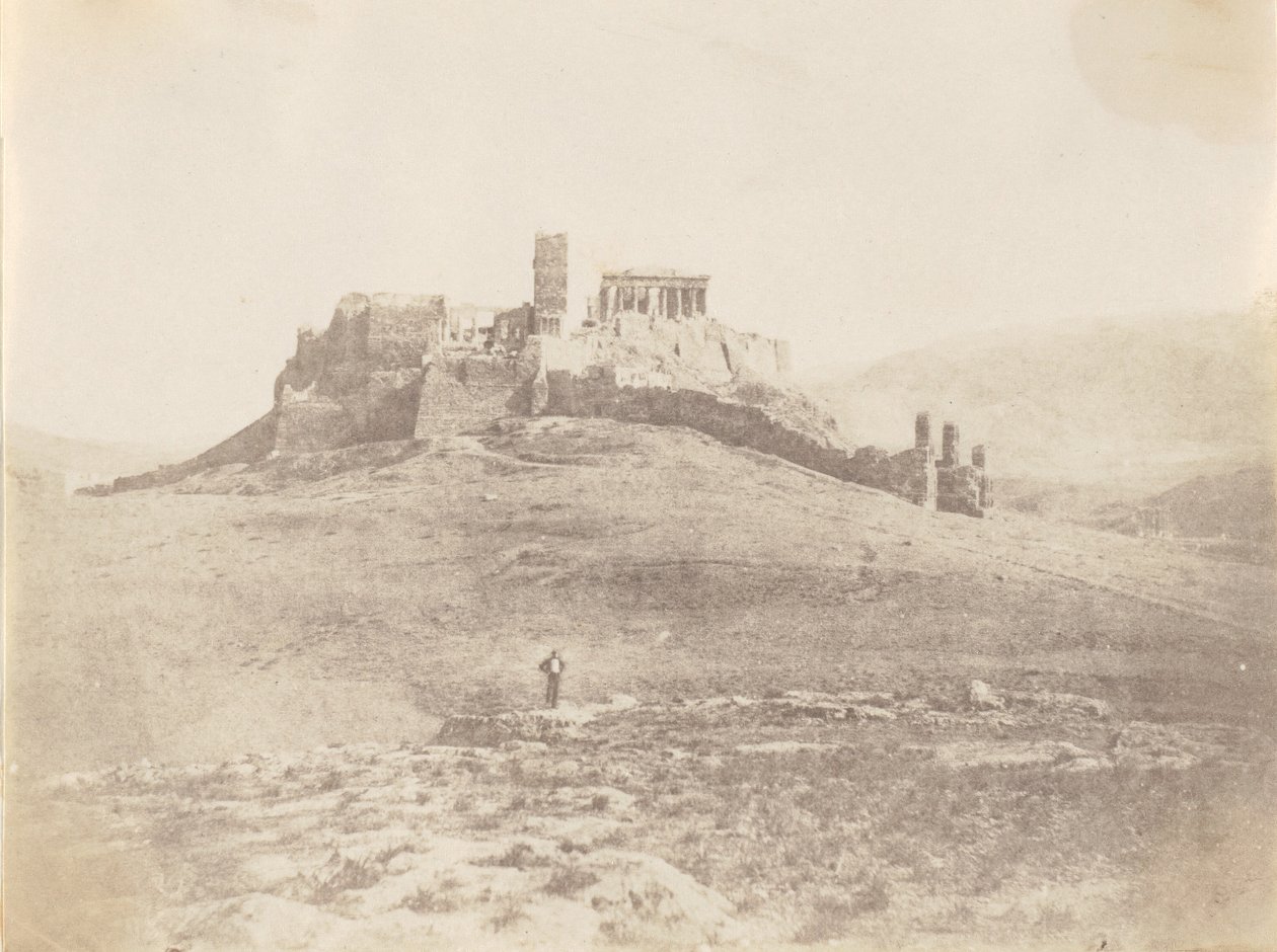 Pnyx och Akropolis, ca. 1848. av George Wilson Bridges