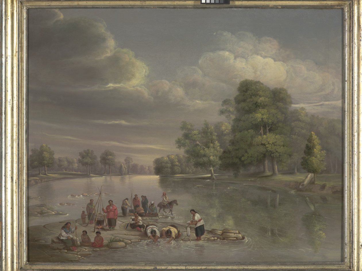 Scene On The Wabash (olja på duk) av George Winter