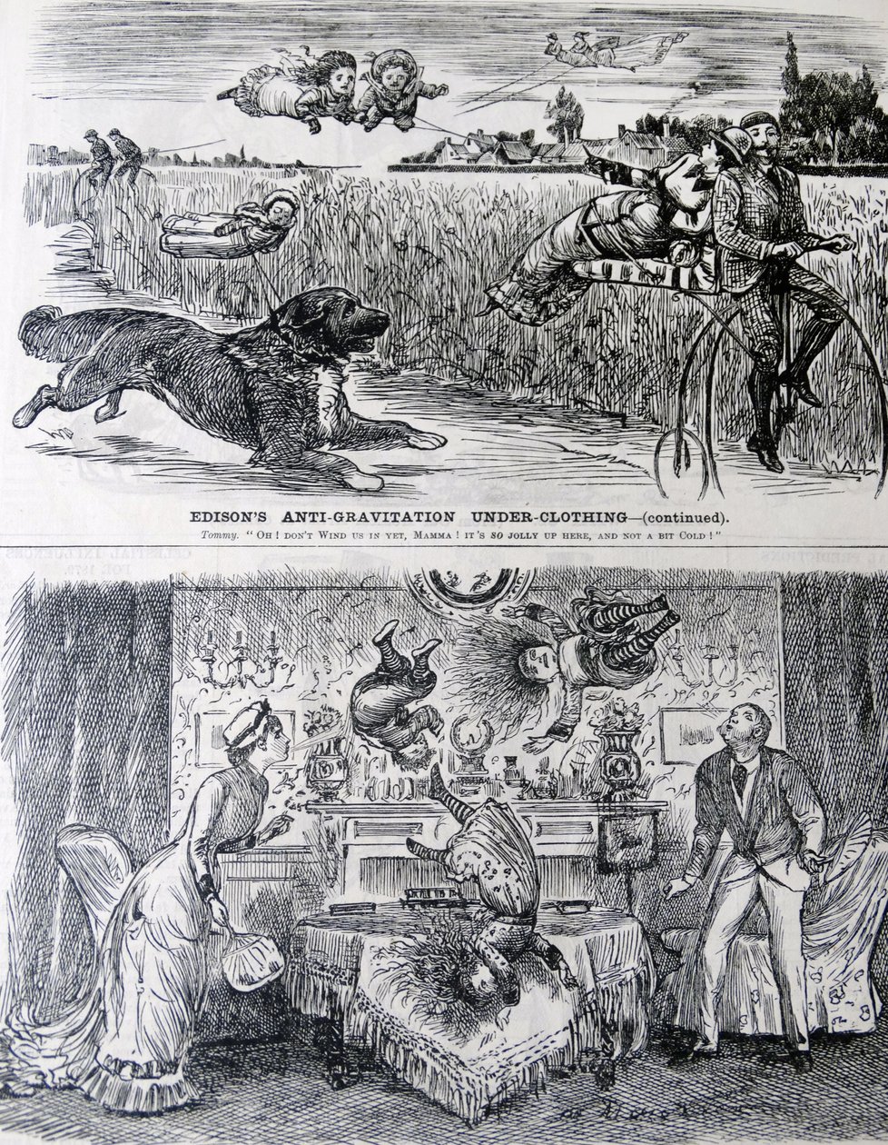 EDISONs uppfinningsrikedom sett av George du Maurier. av George du Maurier