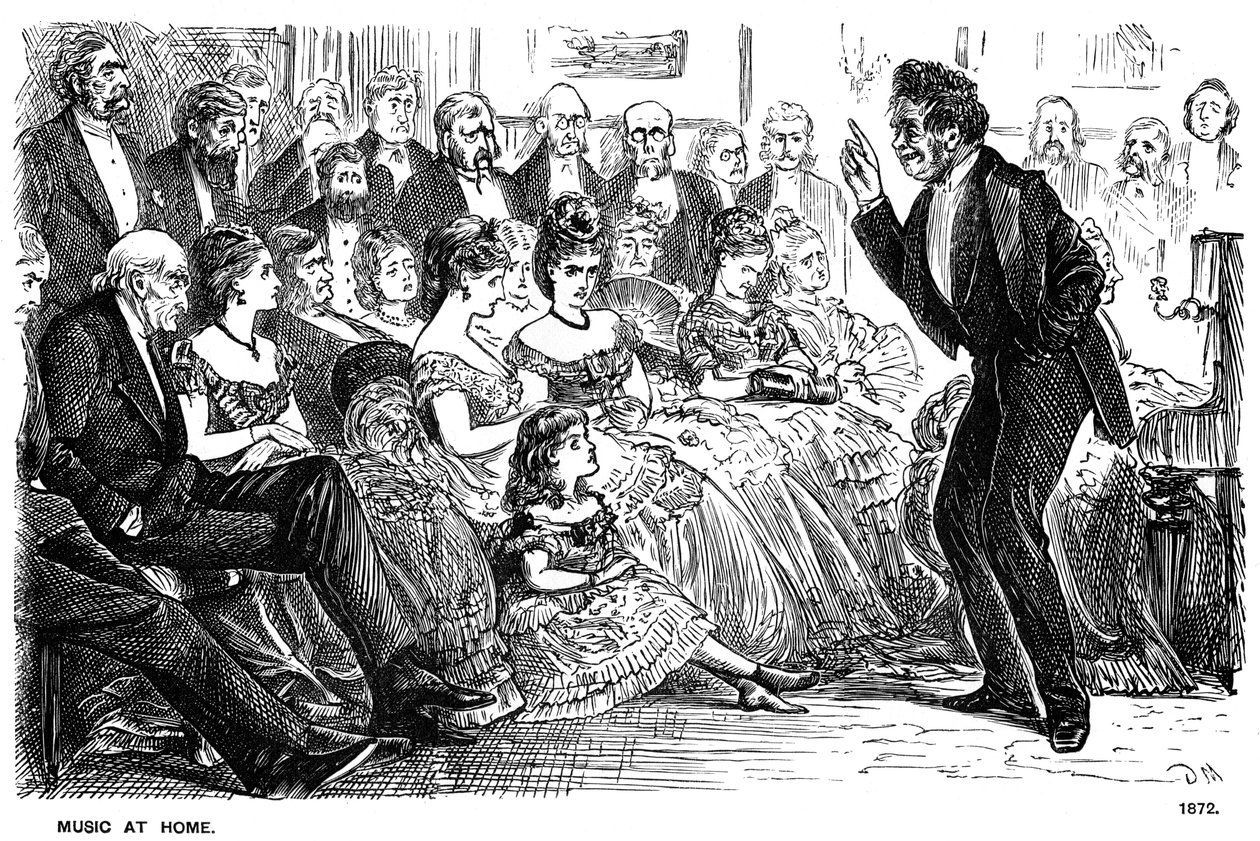 Musik hemma, 1872 1891 av George du Maurier