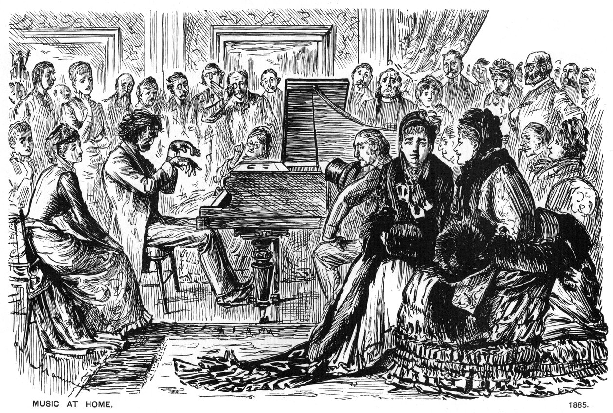 Musik hemma, 1885 1891. av George du Maurier
