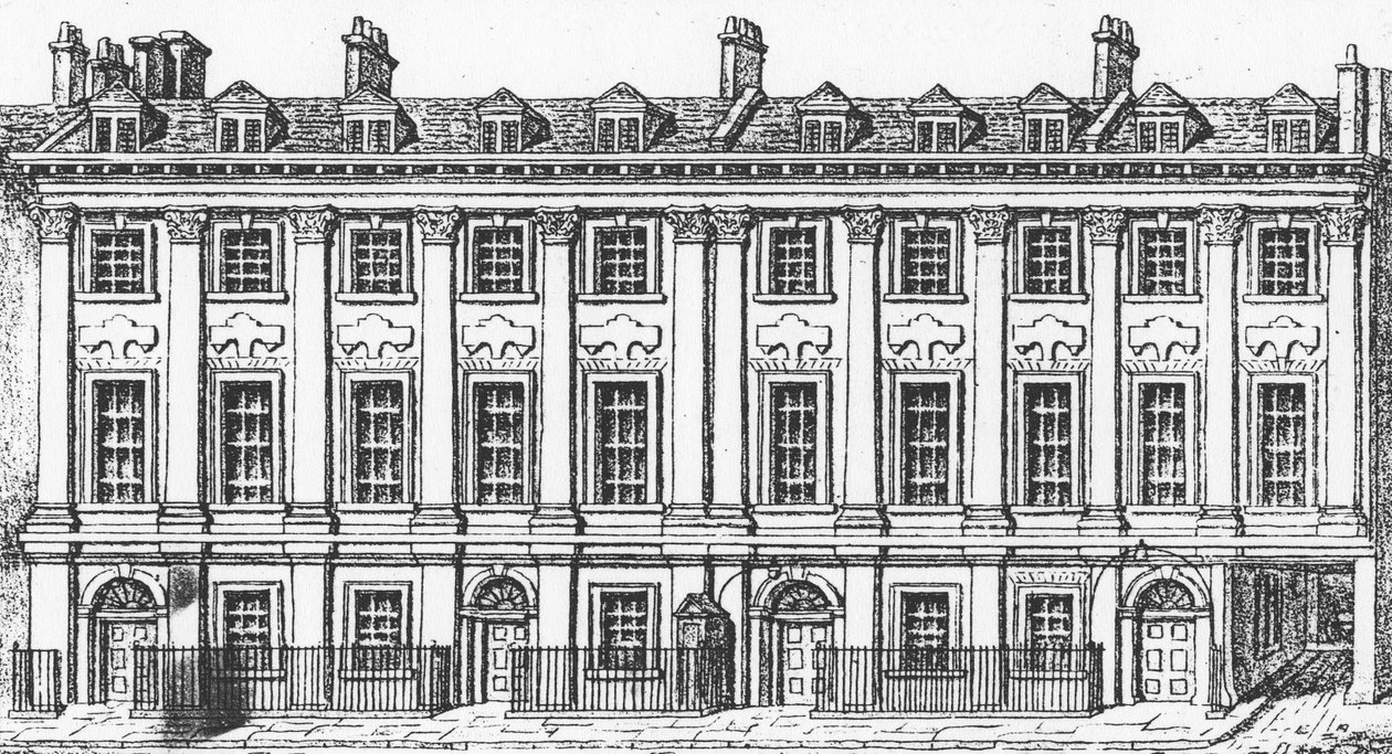 Houses Great Queen Street, 1817 av George the Elder Scharf