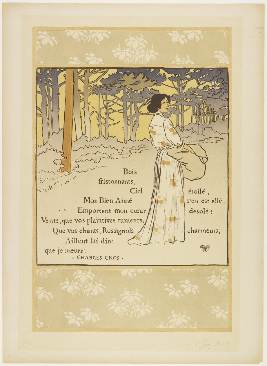 Bois frissonnants (skogen som skakar), 1893 av Georges Auriol