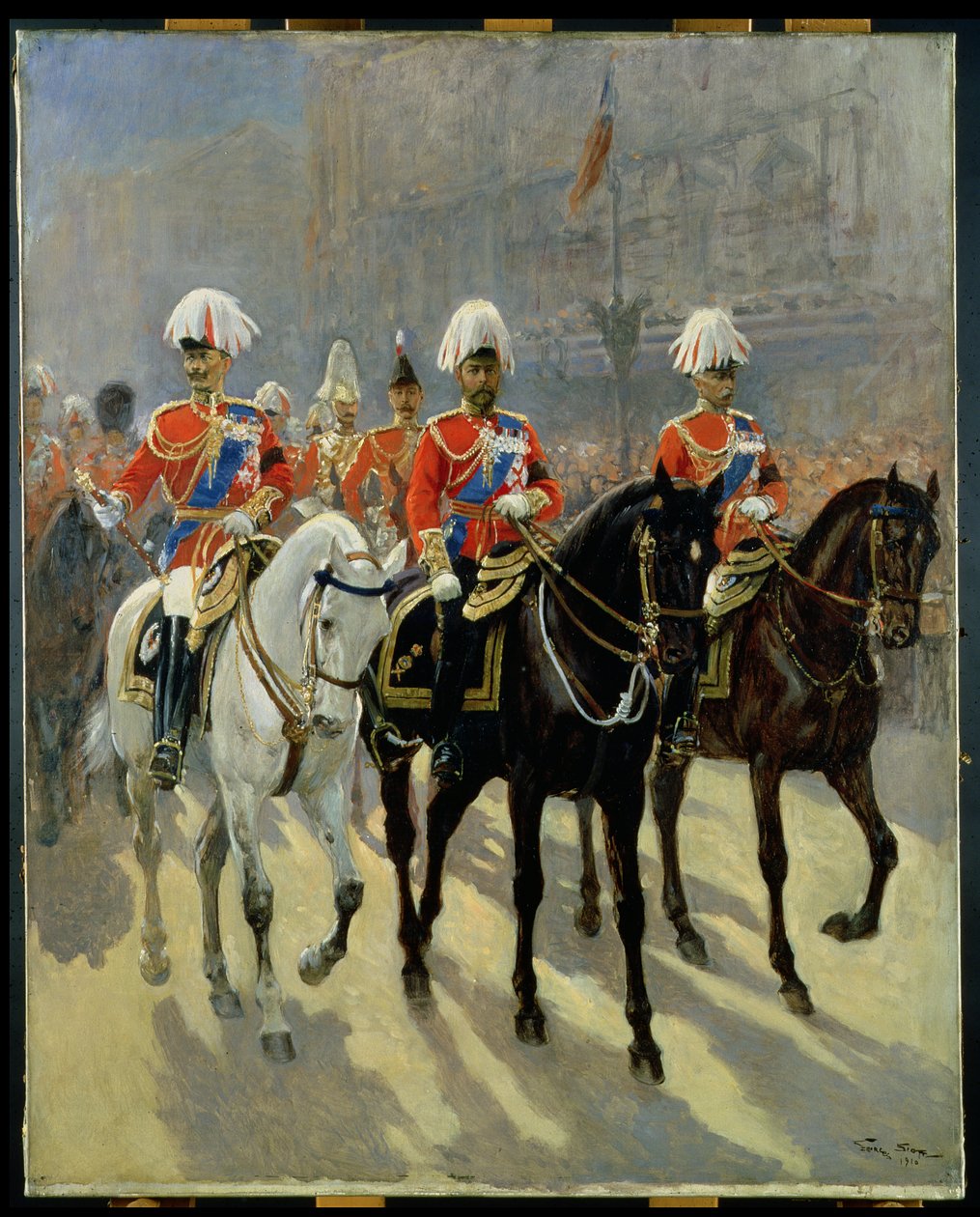 George V (1865-1936) i procession, 1910 av Georges Bertin Scott