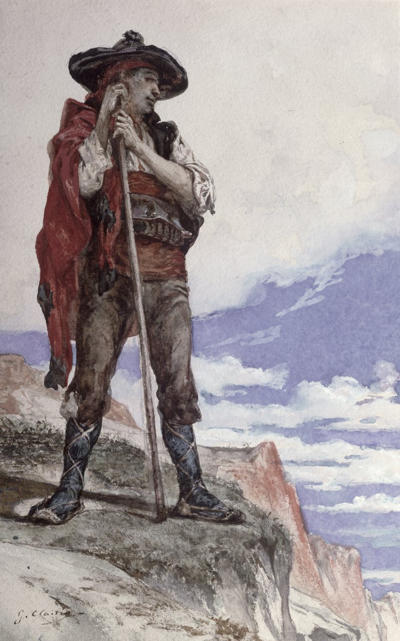 Smugglare i Pyrenéerna av Georges Clairin