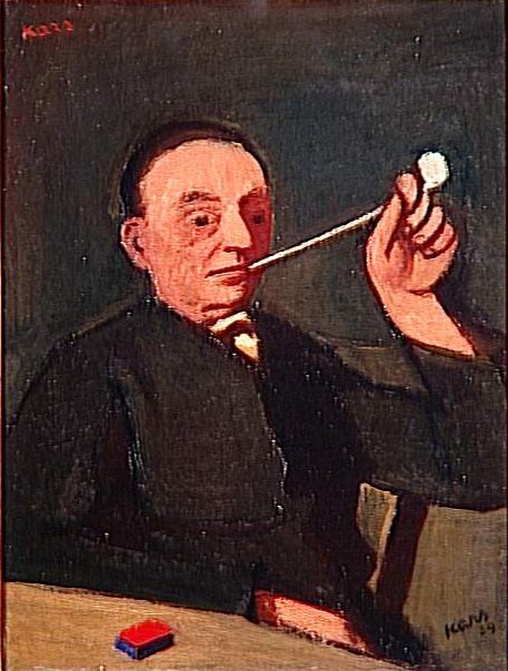  Autoportrait ou lHomme a la pipen  av Georges Karpeles