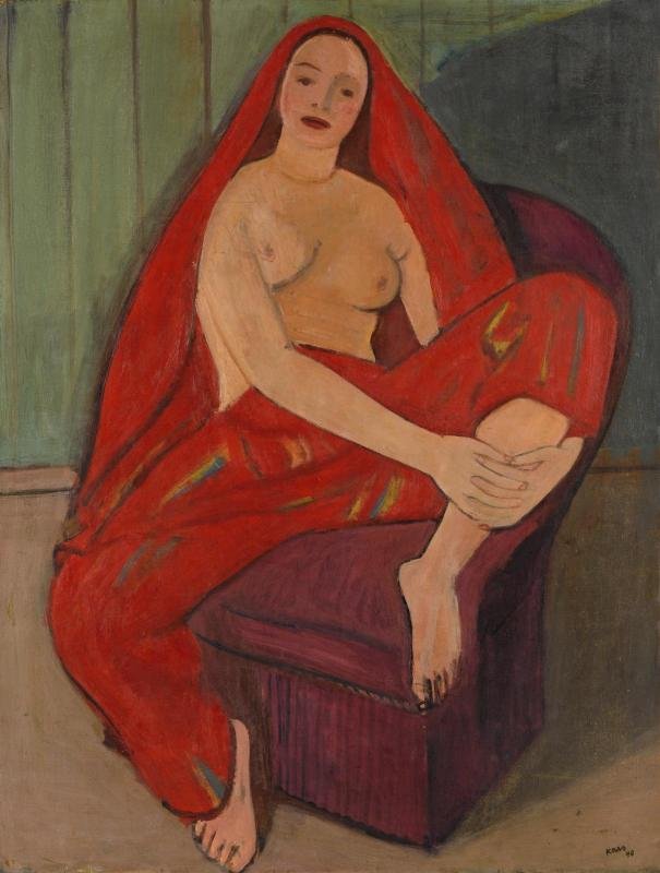  Odalisque rougen  av Georges Karpeles