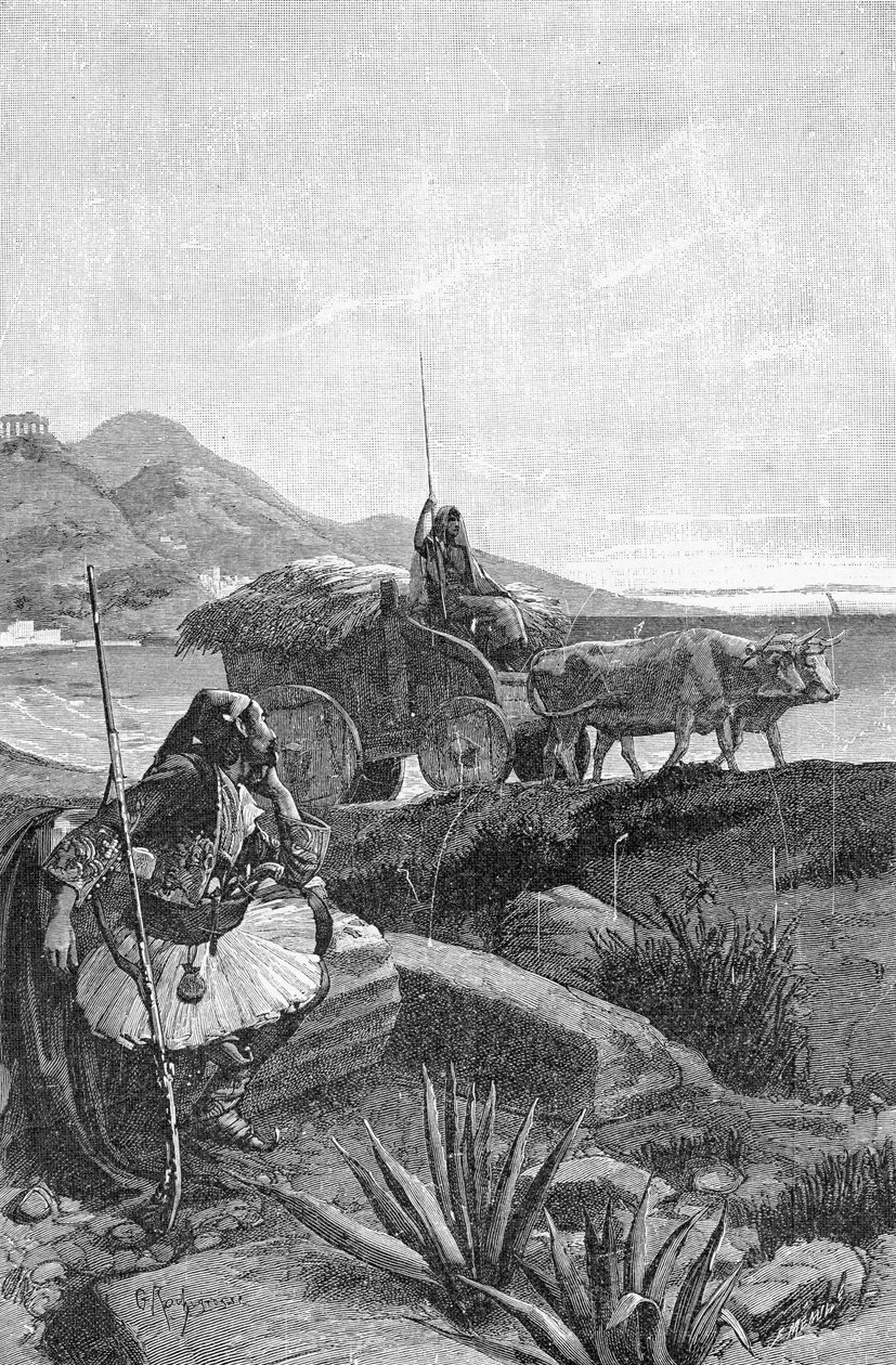 Canaris, 1800-talet (bw gravyr) av Georges Marie Rochegrosse