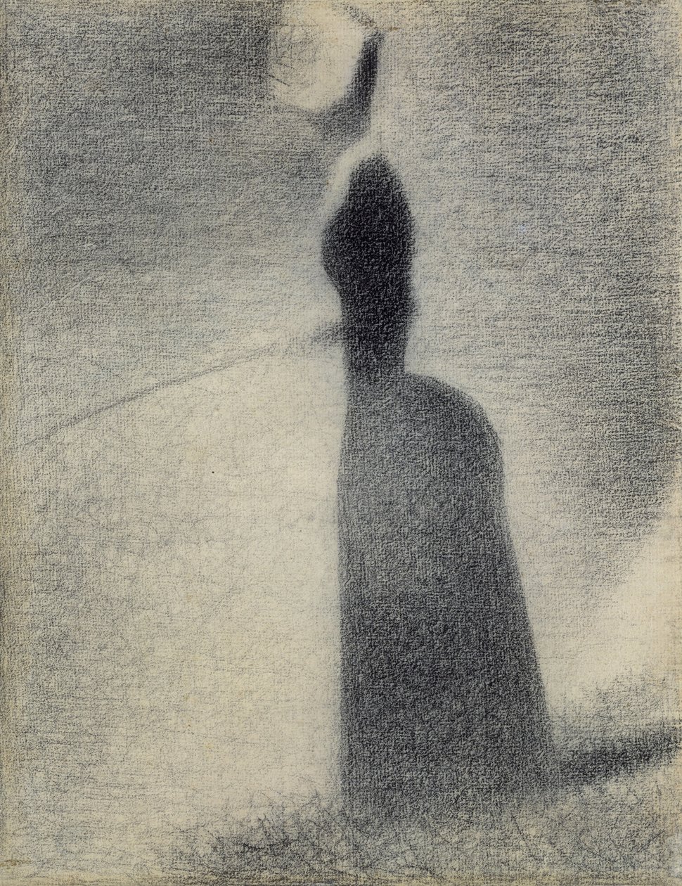 A Woman Fishing, 1884 (conte crayon) av Georges Seurat