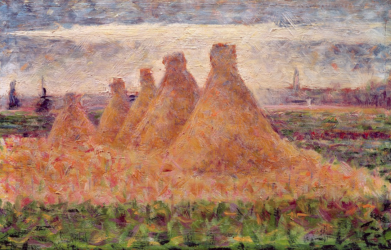 Staplar av halm av Georges Seurat
