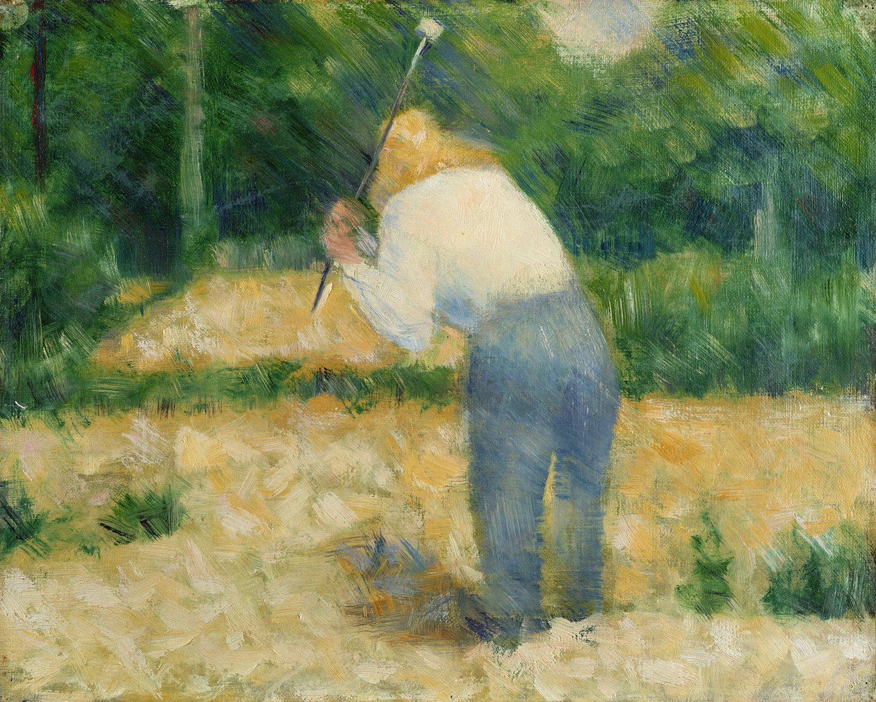 Stenbrytaren, ca 1882 av Georges Seurat