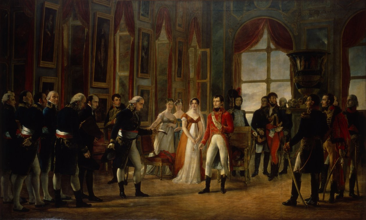 Napoleon tar emot senatorerna och utropar sig själv till kejsare, 18 maj 1804 av Georges Rouget