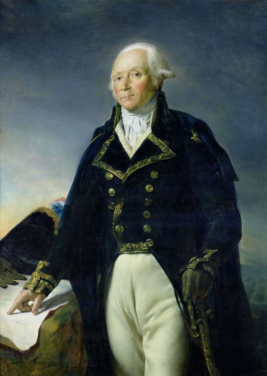Porträtt av Francois-Christophe Kellermann (1735-1820) ca 1835 av Georges Rouget