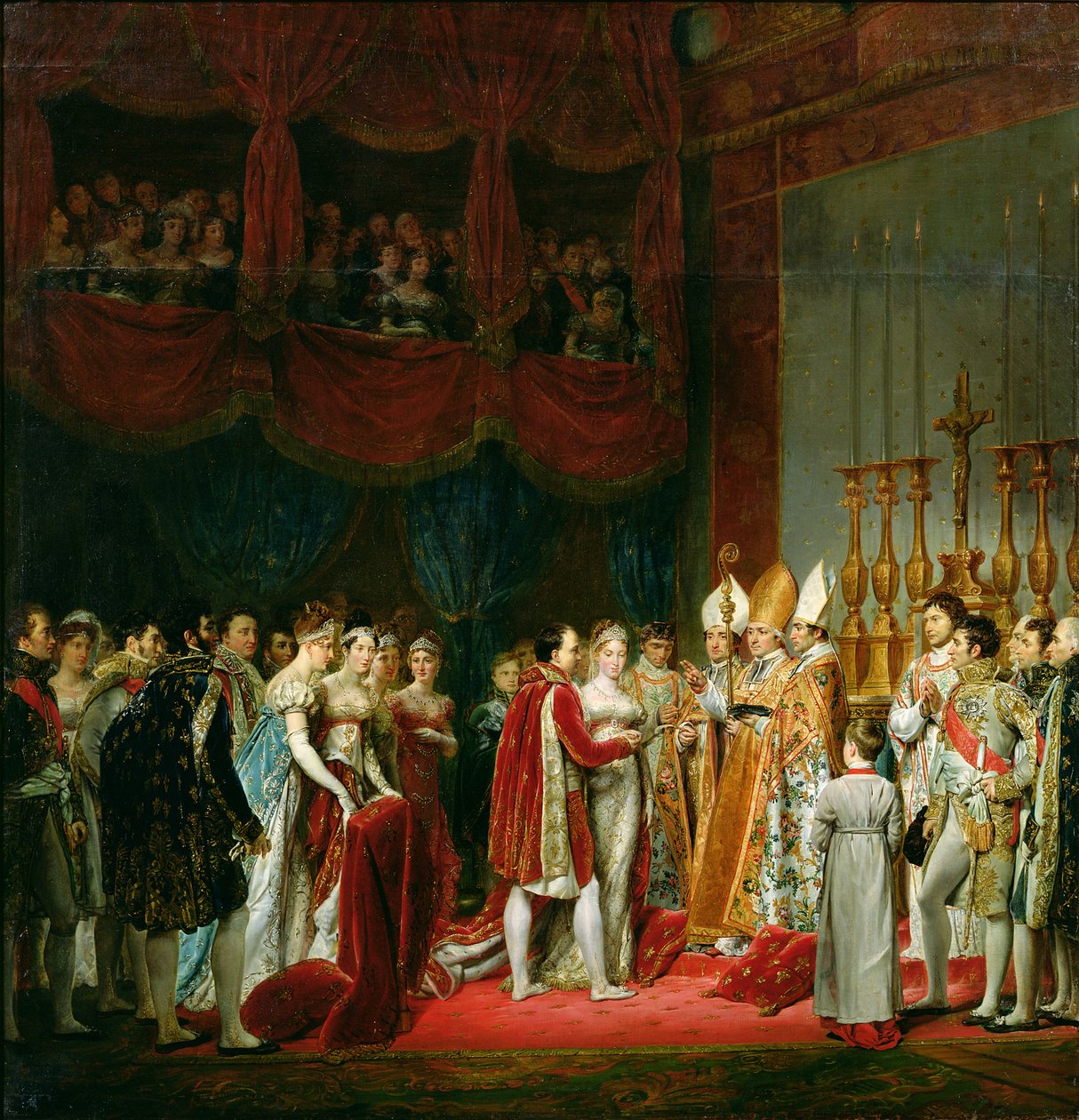 Äktenskapet mellan Napoleon I (1769-1821) och Marie Louise (1791-1847), ärkehertiginna av Österrike, 2 april 1810, 1810 av Georges Rouget