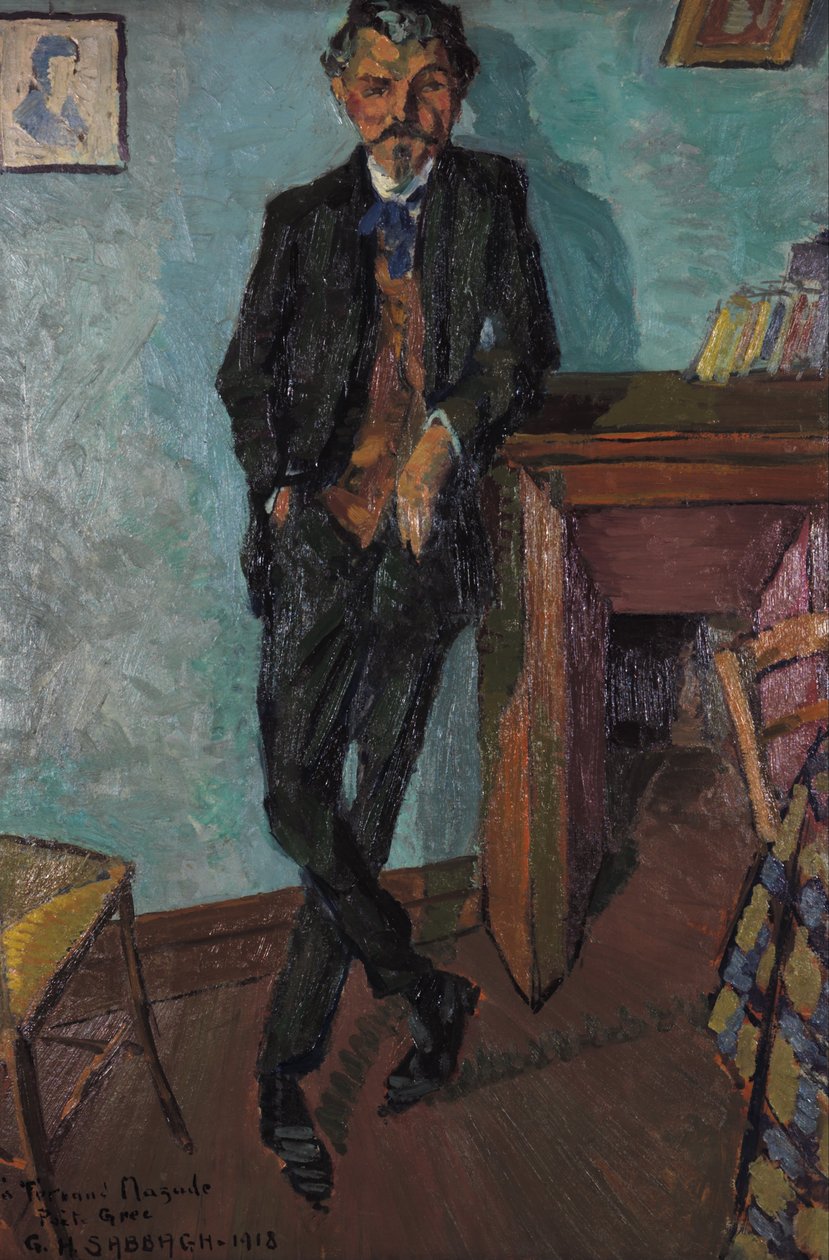 Grekiska poeten Fernand Mazade av Georges Sabbagh