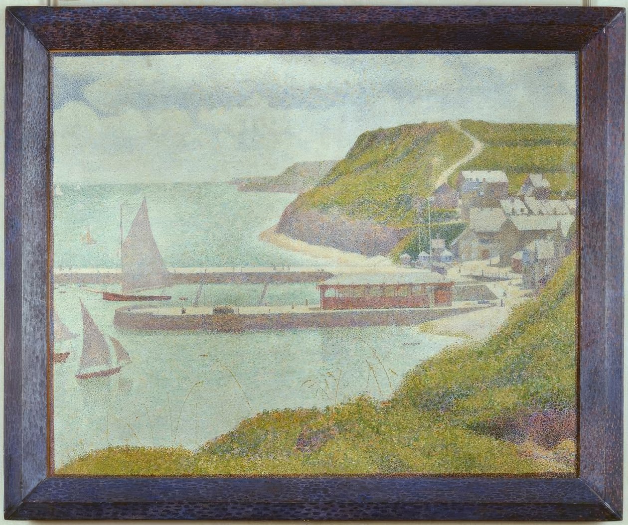 Porten-Bessin, yttre hamn, högvatten (Calvados) av Georges Seurat