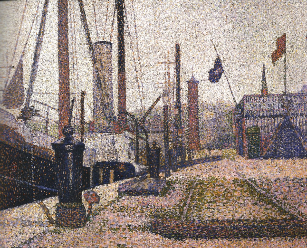 Přístav v Honfleur av Georges Seurat