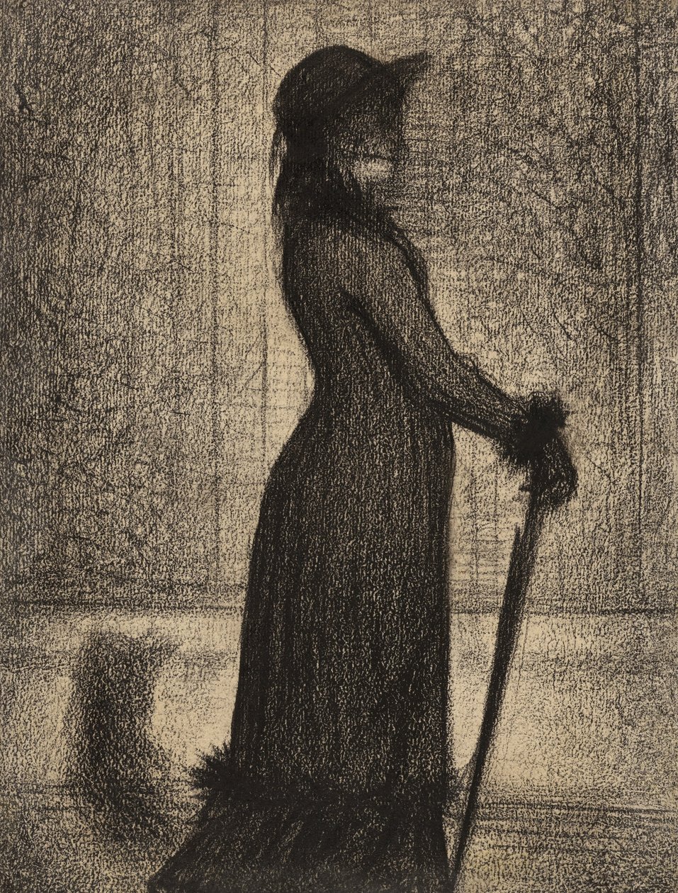 Kvinna som promenerar av Georges Seurat