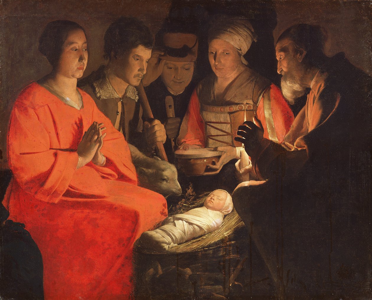 Tillbedjan av herdarna av Georges de La Tour