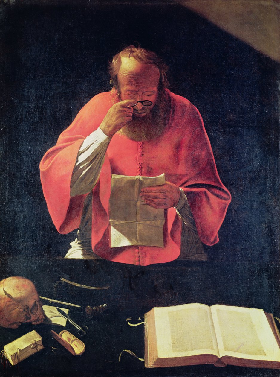 St.Jérôme läser av Georges de La Tour