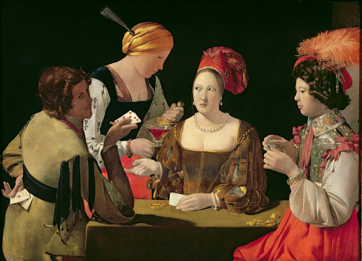 Fusket med diamantens ess, c.1635-40 av Georges de La Tour